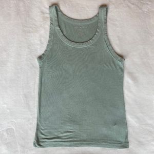 American Eagle Womens Mint Green Soft and Sexy Rib Tank Top Size Small